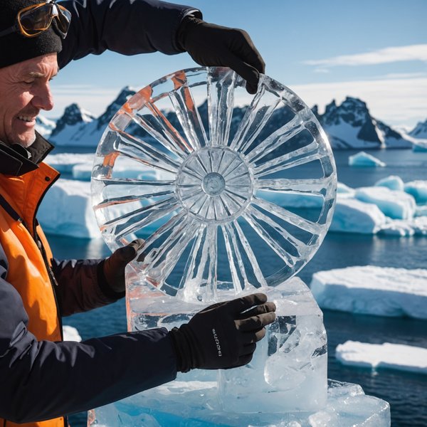 Quelle croisière permet de participer à des ateliers de sculpture sur glace en Antarctique?